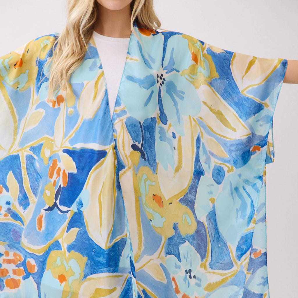 Kimono ~ Wildflower Watercolor