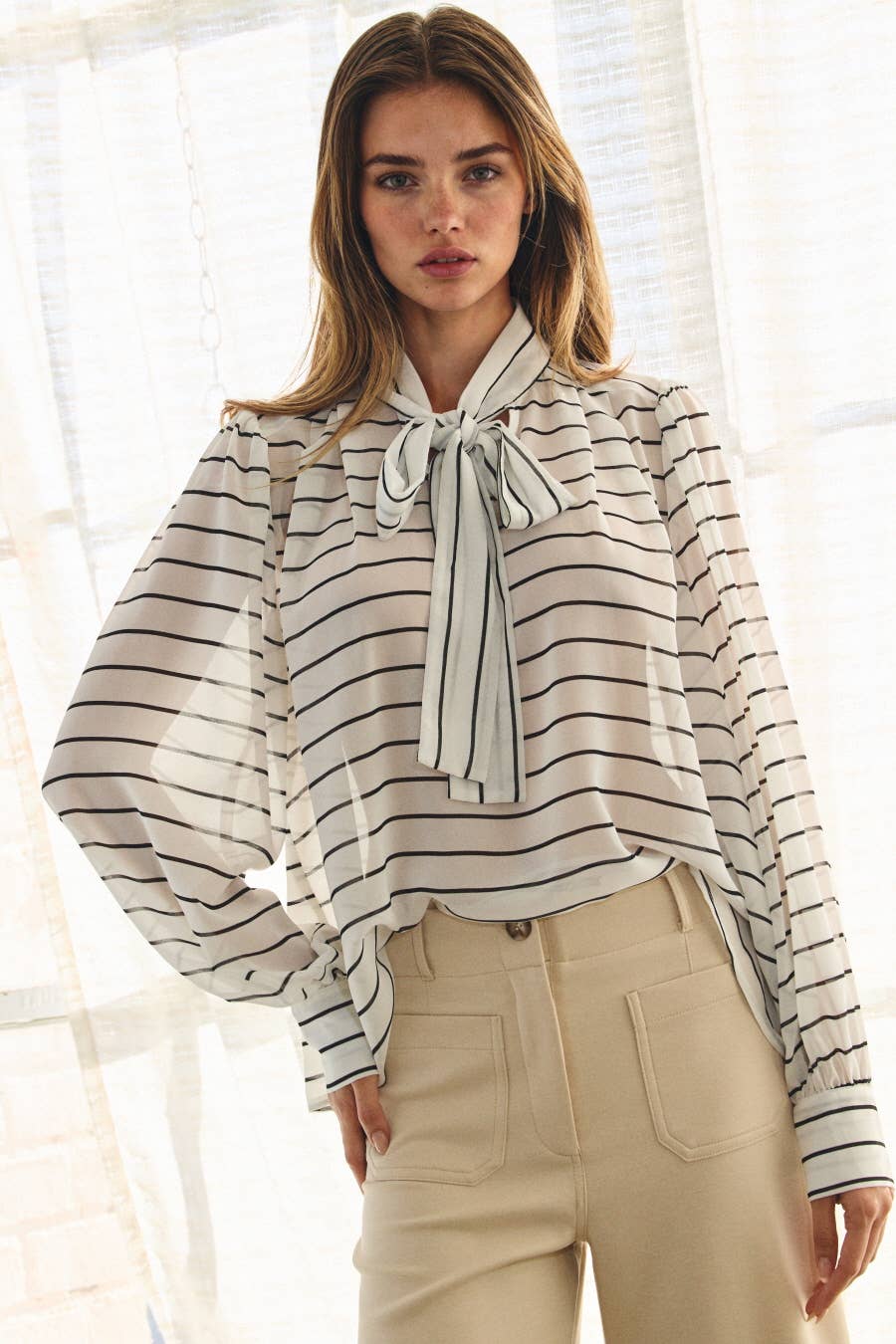 Top ~ Breezy Stripe