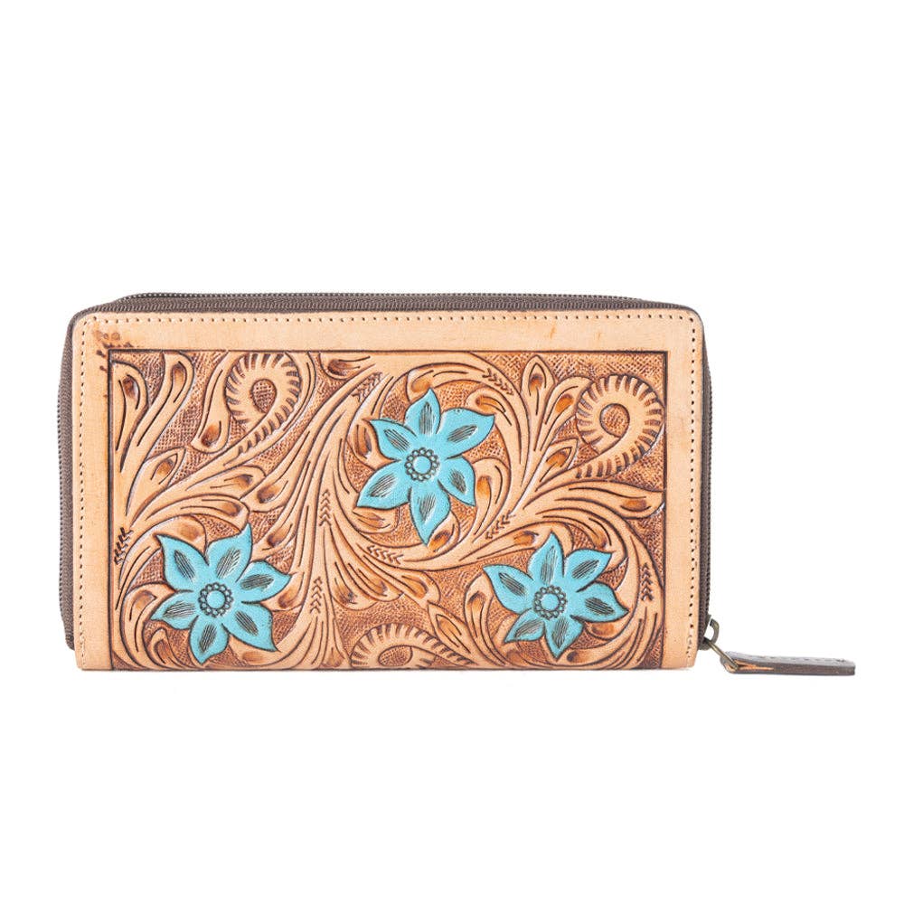 Wallet ~ Blue Buds