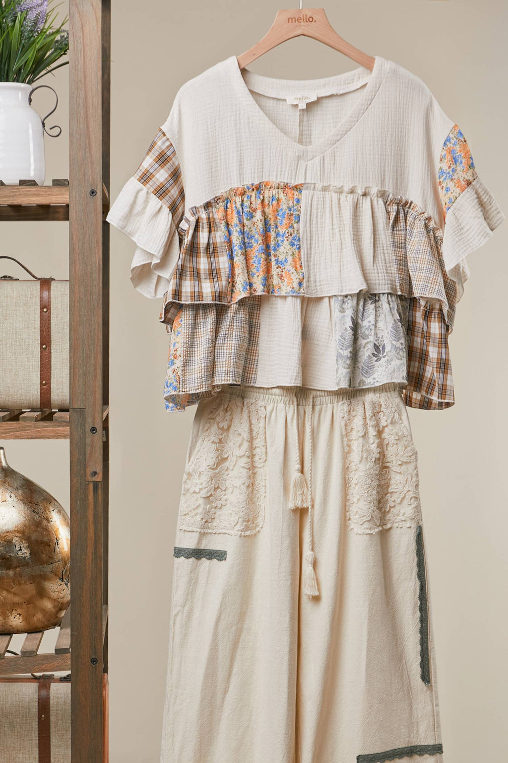 Top ~ Vintage Ruffle