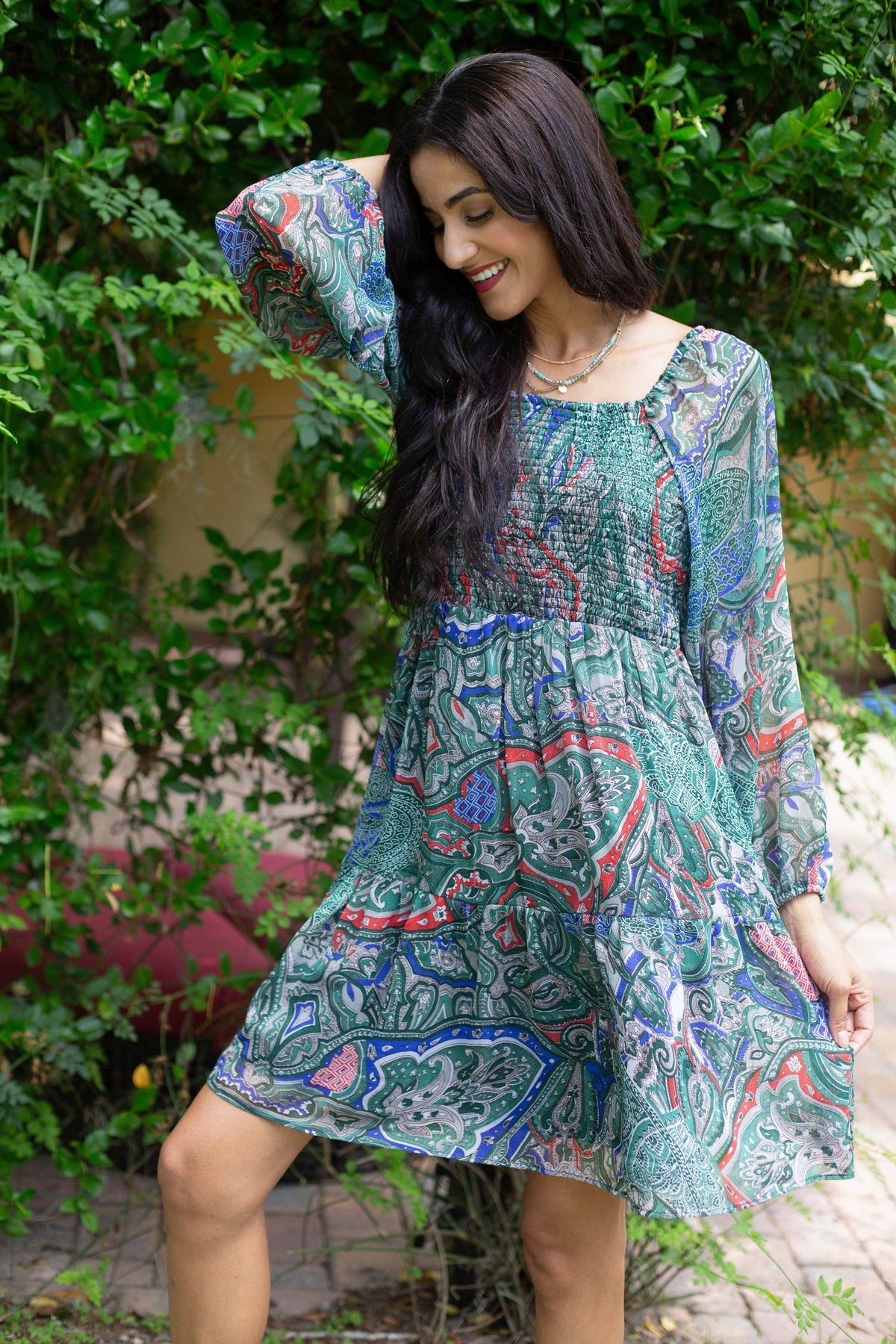 Emerald Daydream Paisley Tunic