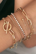 Golden Link Bracelet Set