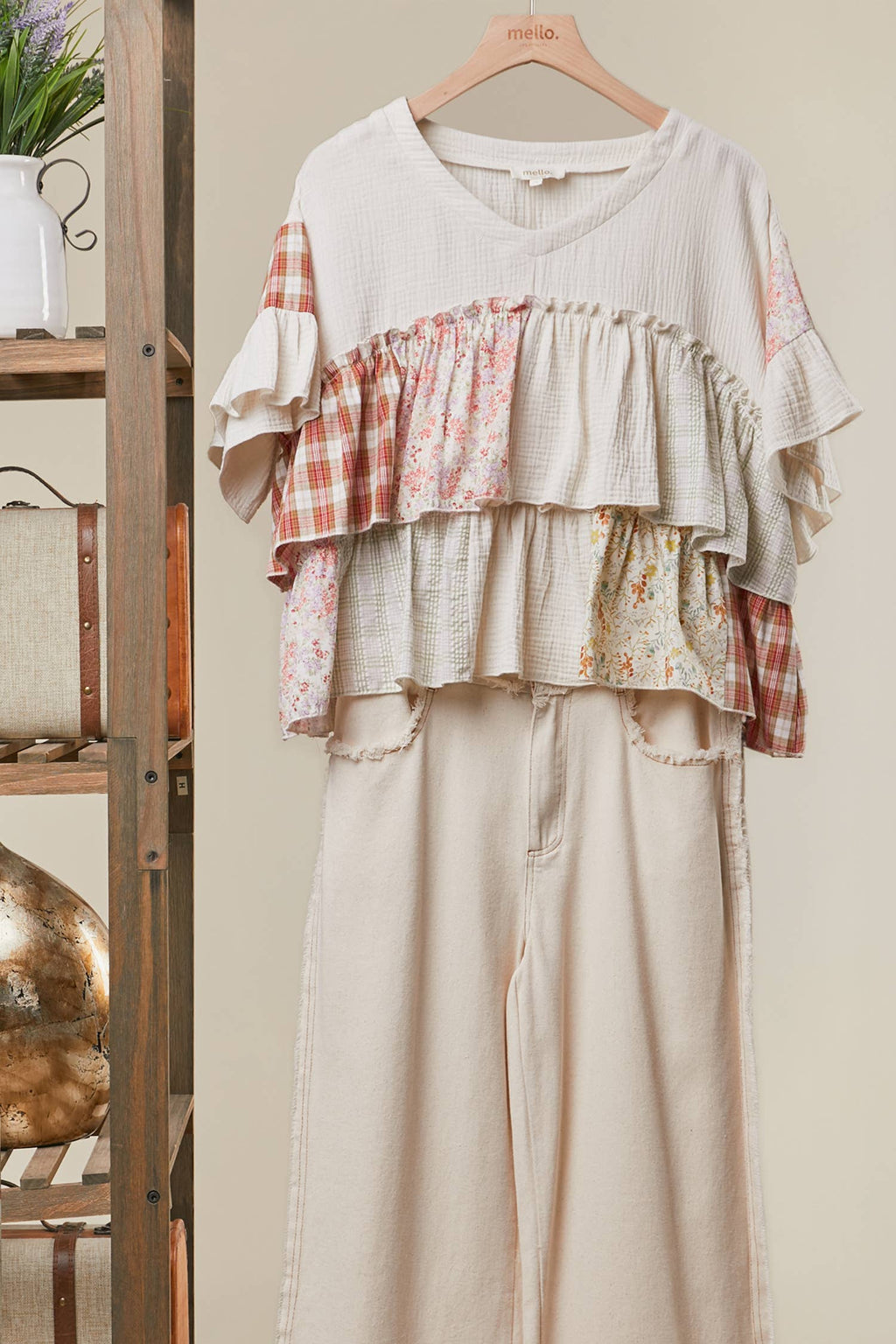 Top ~ Vintage Ruffle