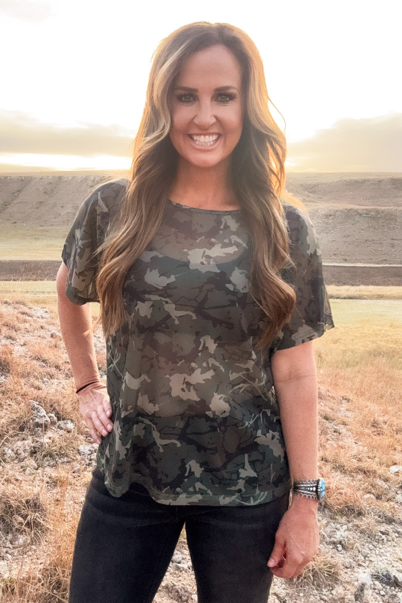 Camo Kreek Mesh Top