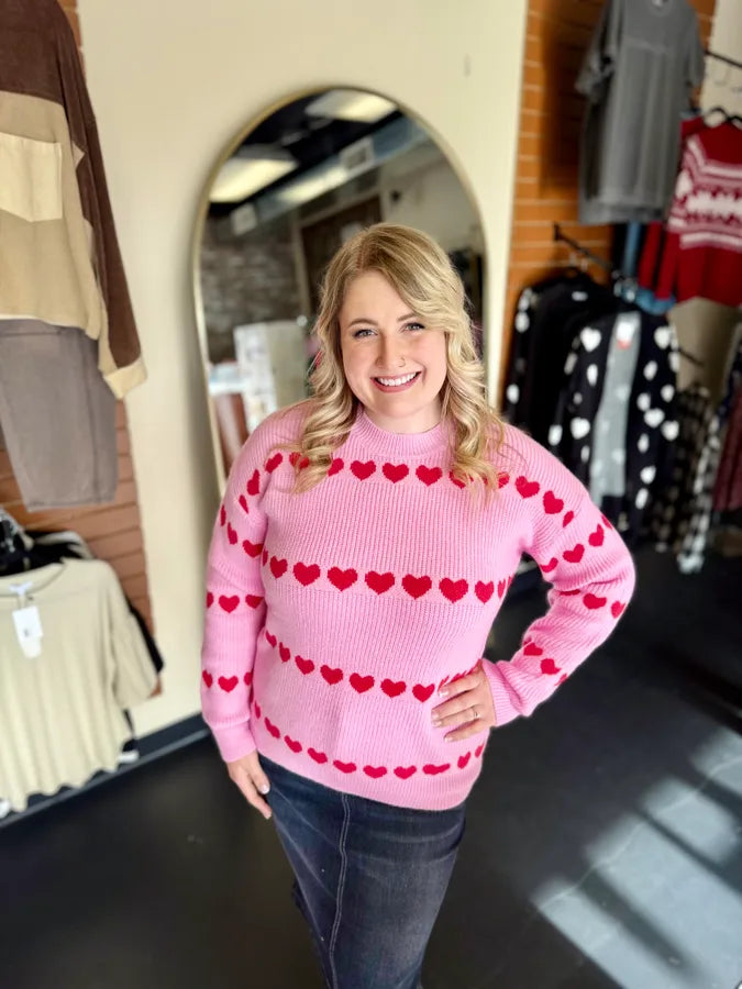 Sweater ~ Hearts Aflutter