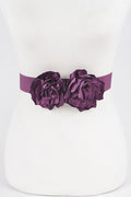Blooming Grace Floral Stretch Belt