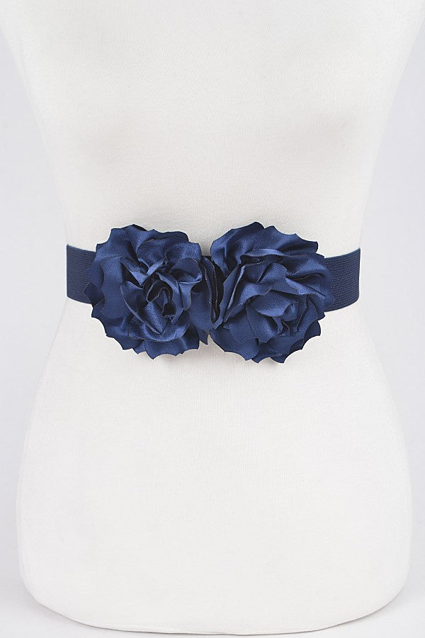 Blooming Grace Floral Stretch Belt