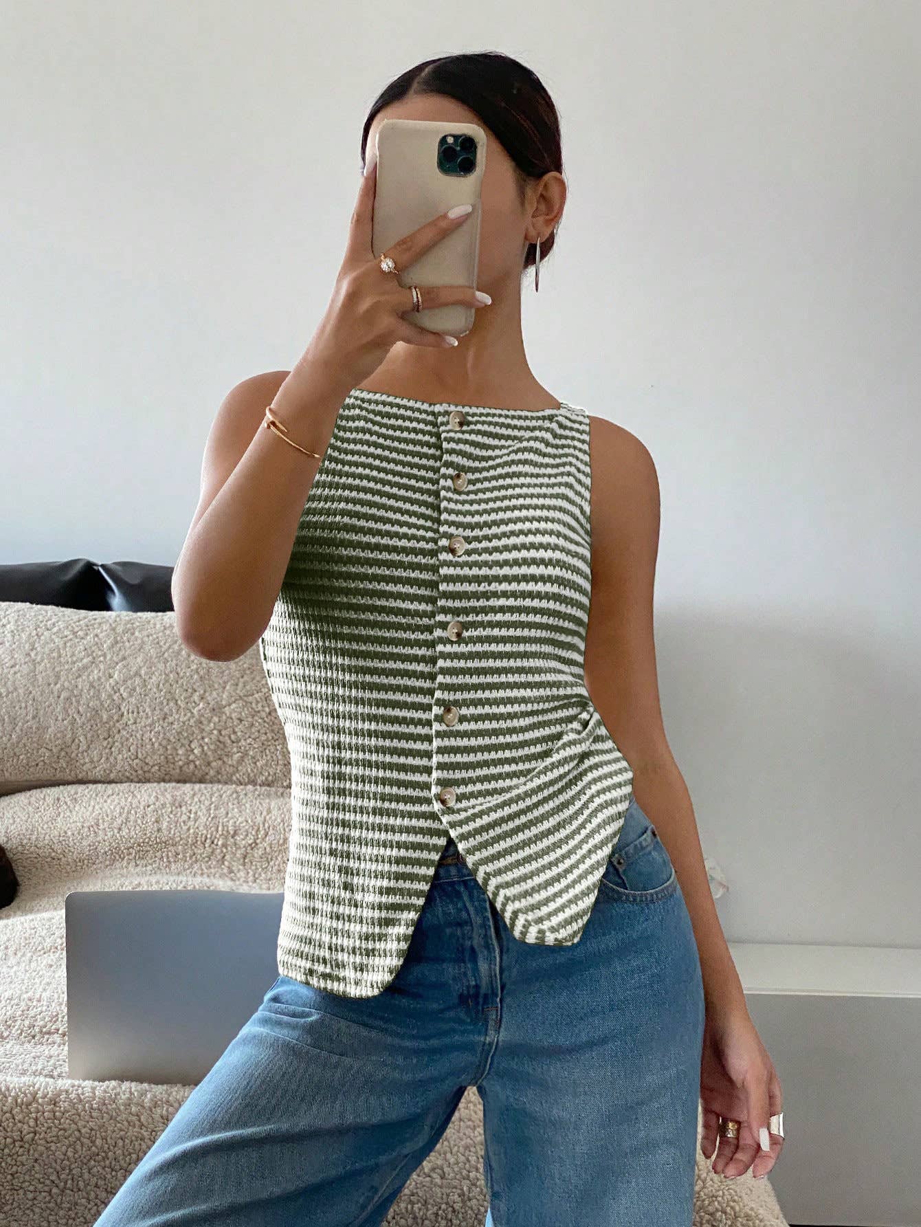 Tank ~ Coastal Stripe