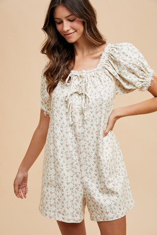 Romper ~ Blossom Lace-Up