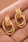 Golden Twist Stud Earrings