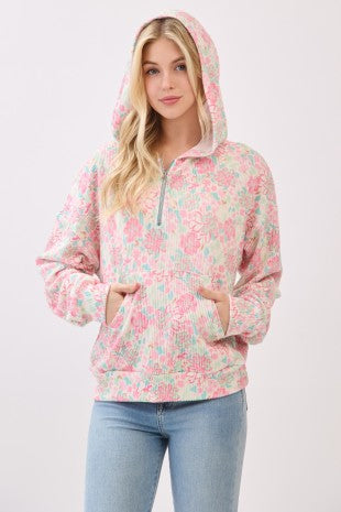 Hoodie ~ Blush Garden