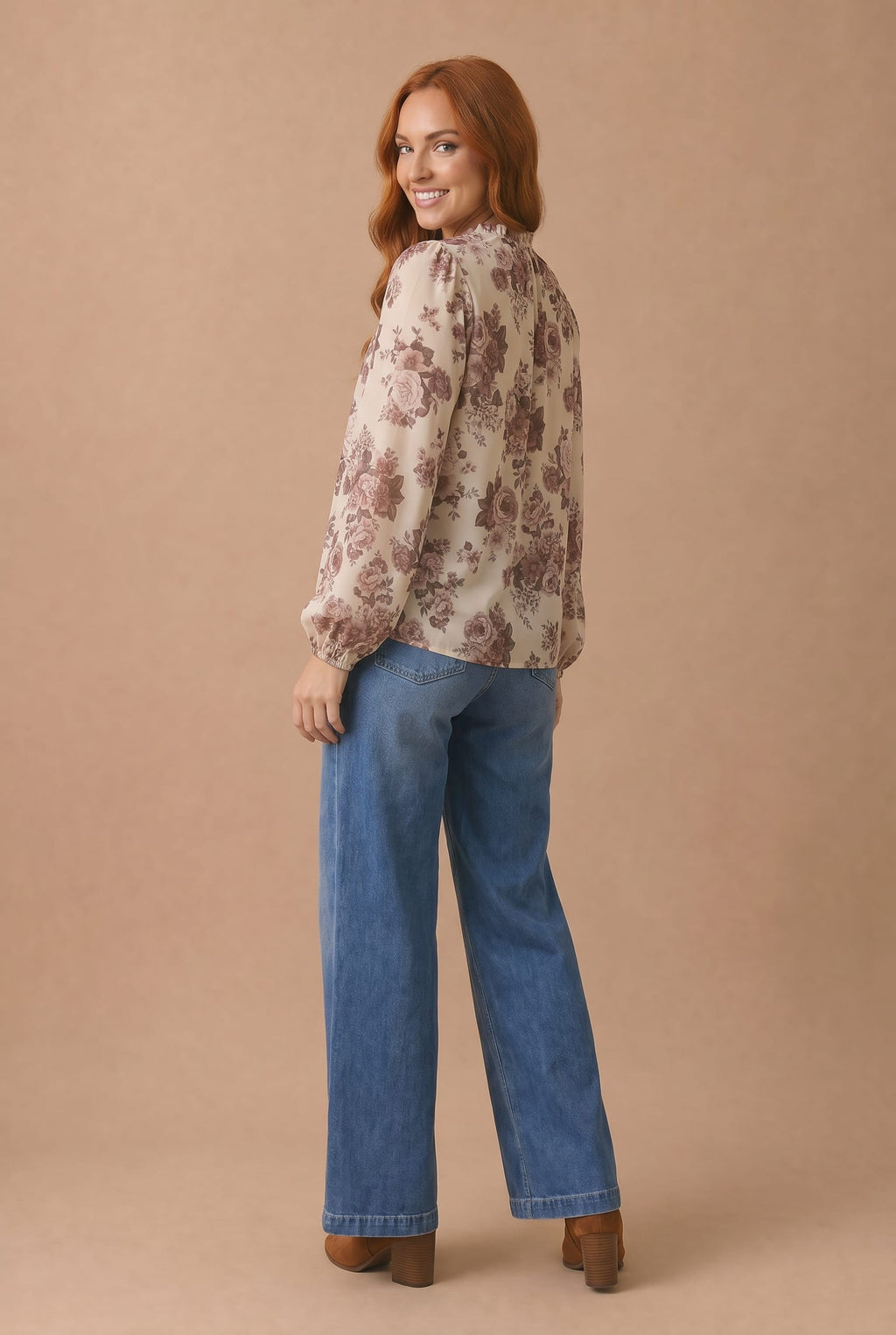 Rosewood Romance Floral Blouse
