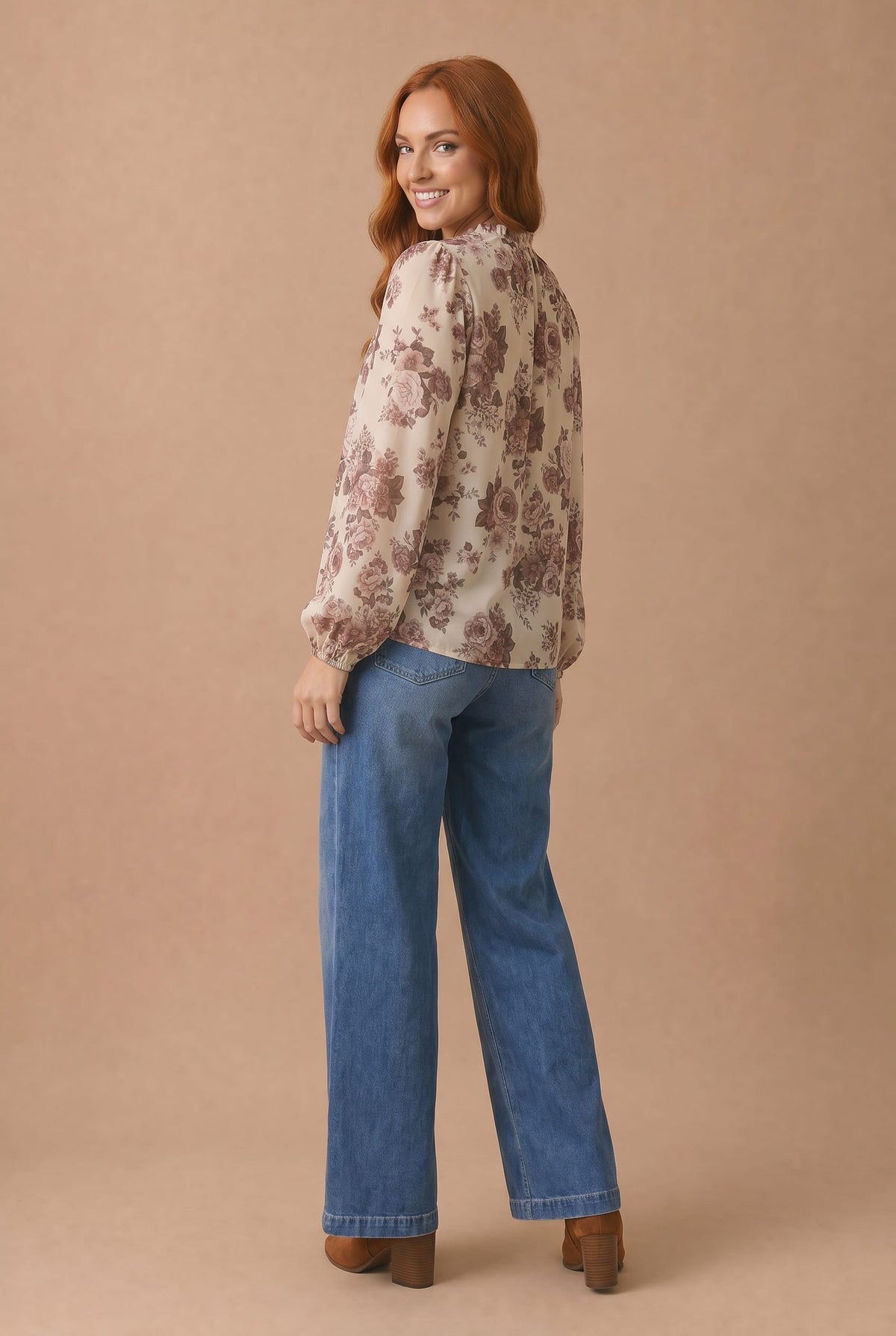 Rosewood Romance Floral Blouse