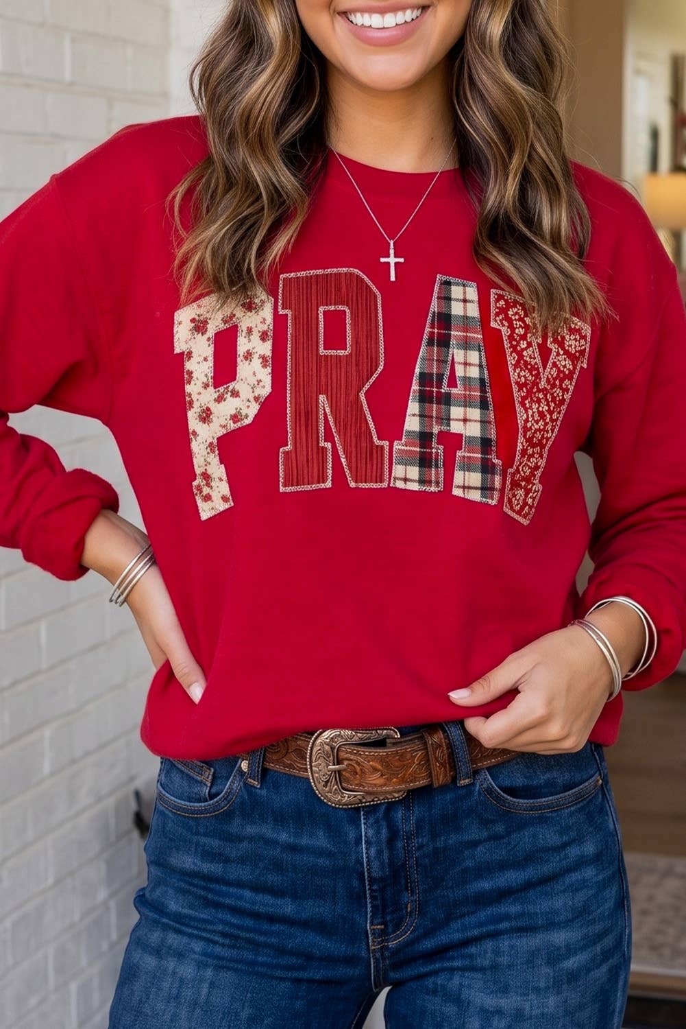 Sweatshirt ~ Pray More, Worry Less