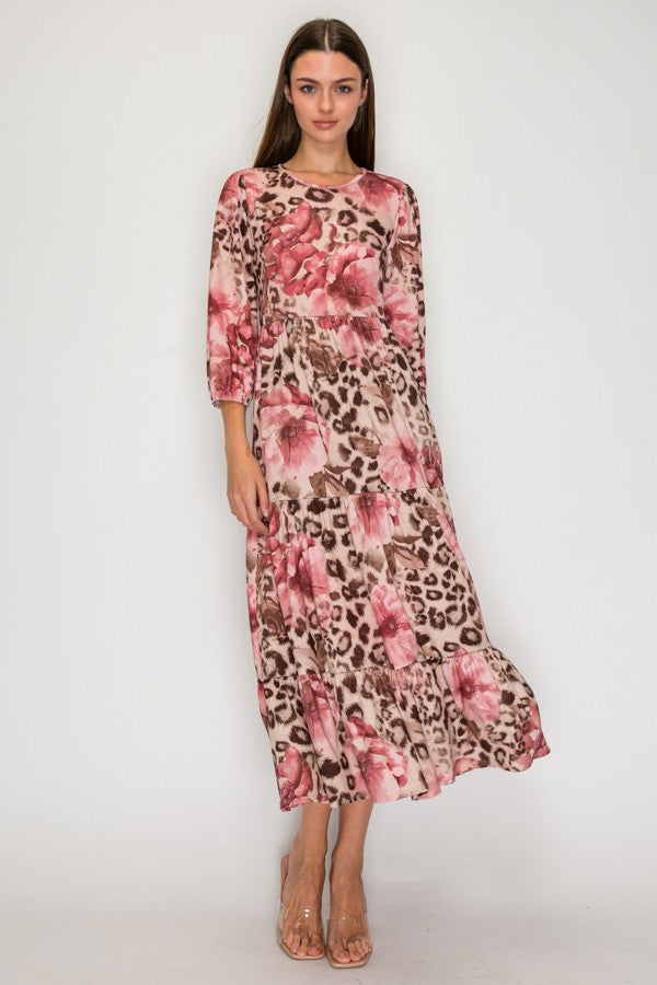 Dress ~ Blushing Leopard