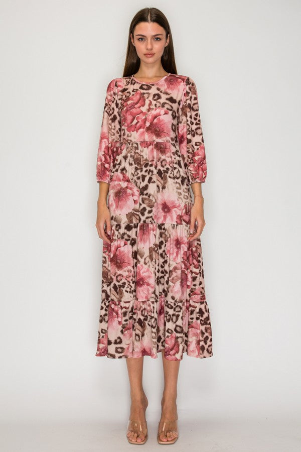 Dress ~ Blushing Leopard