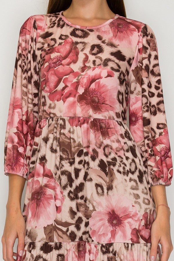 Dress ~ Blushing Leopard