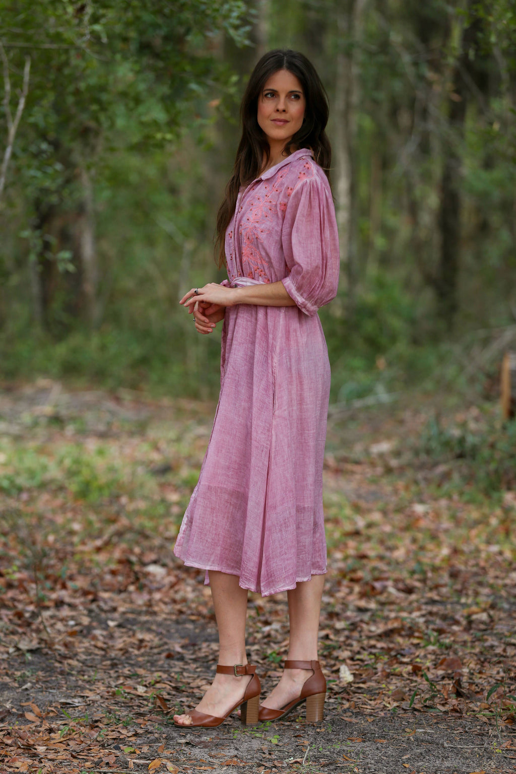 Graceful Moments Belted Midi Dress