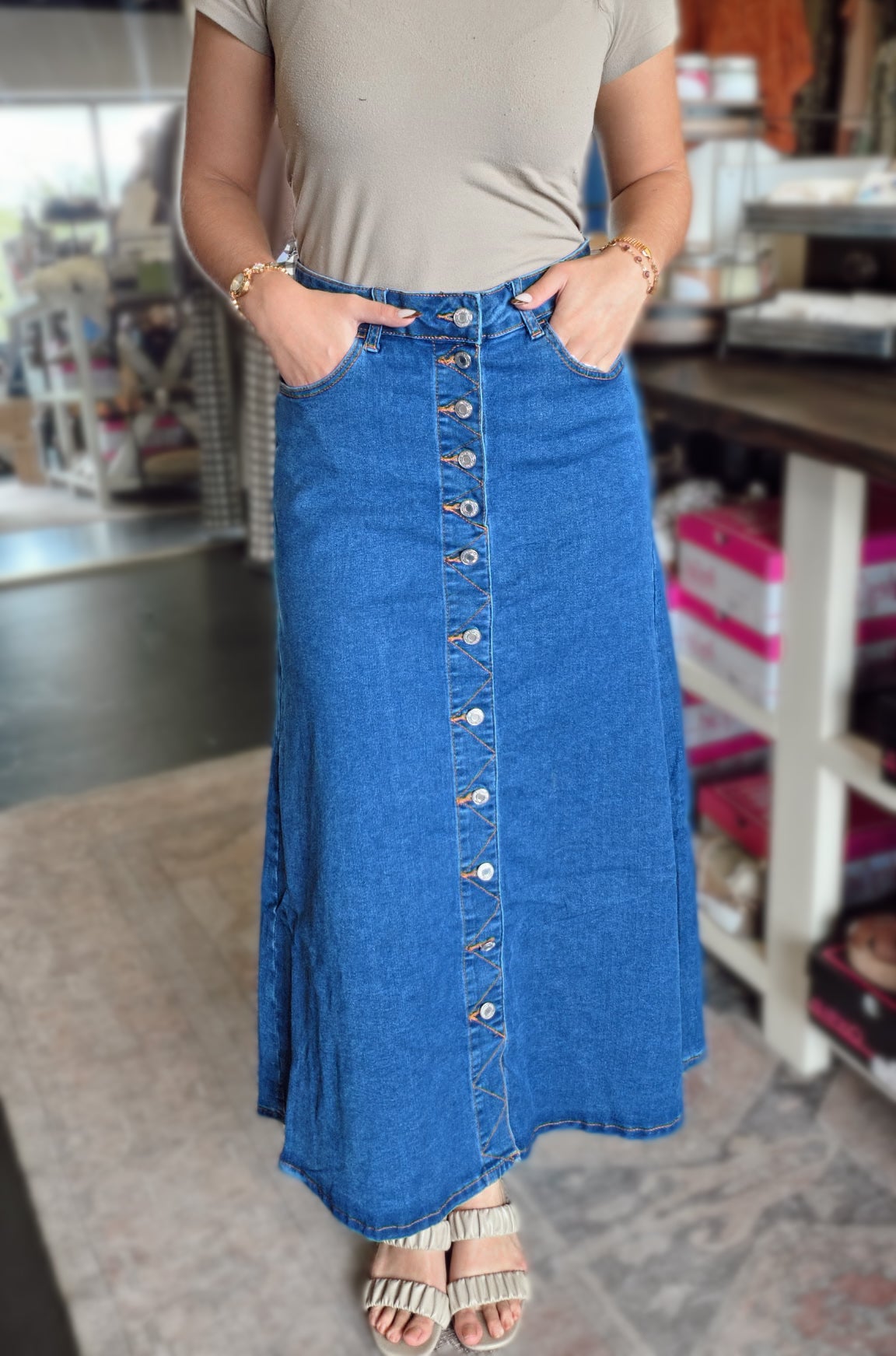 Skirt ~ Button Front