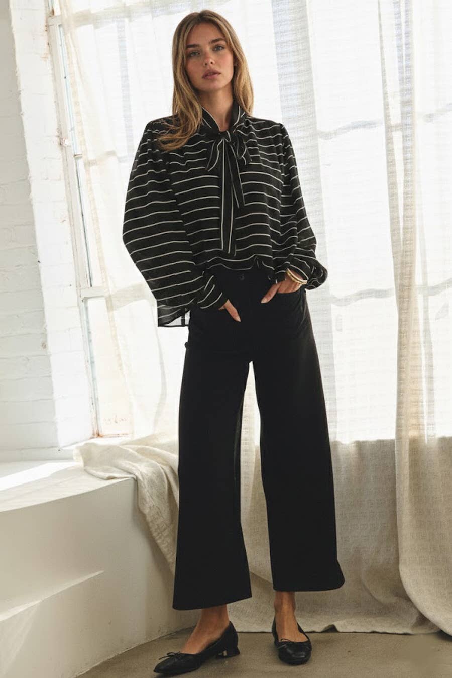 Top ~ Breezy Stripe