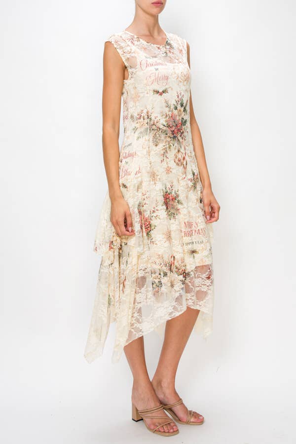 Joyful Noel Lace Dress