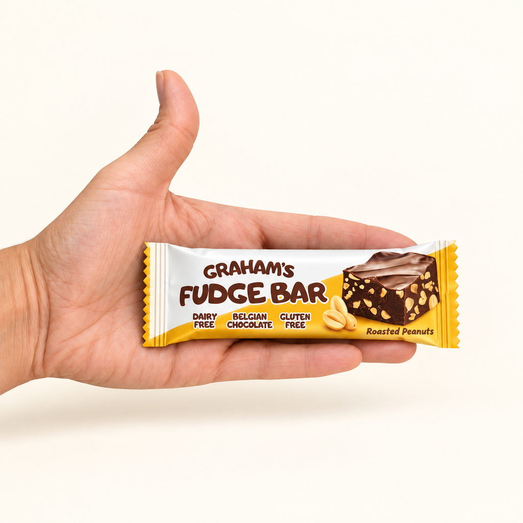 Roasted Peanut Fudge Bar