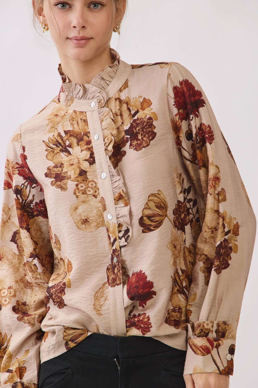 Top ~ Mocha Blossom