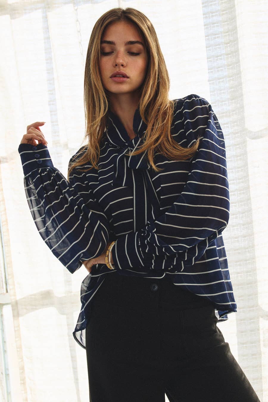 Top ~ Breezy Stripe