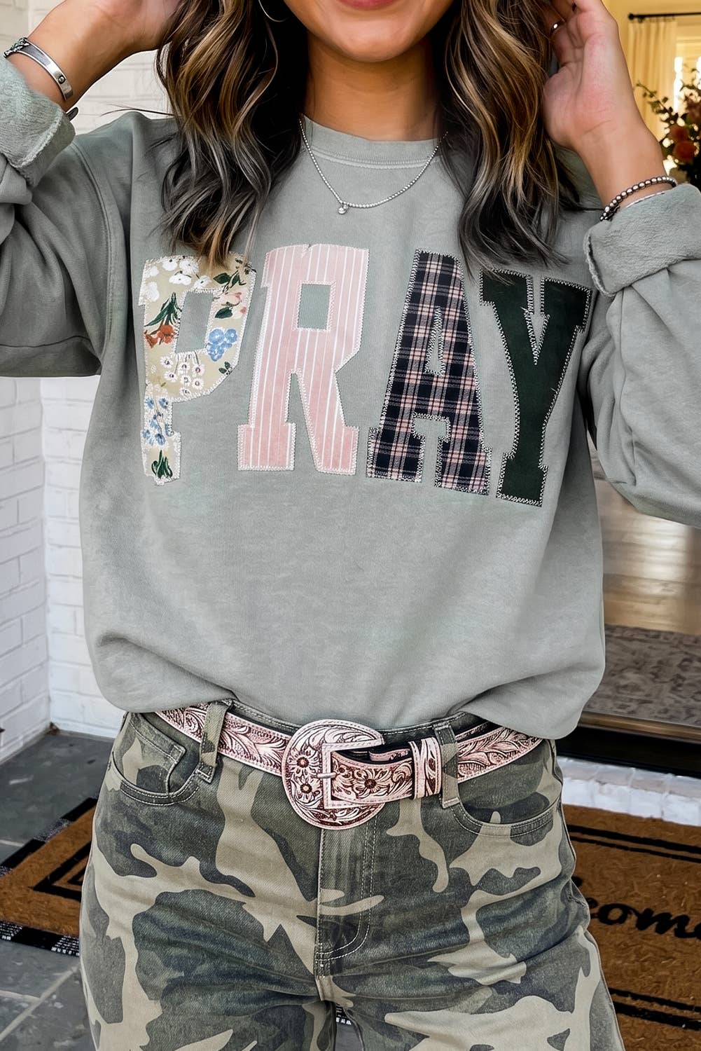 Sweatshirt ~ Pray More, Worry Less