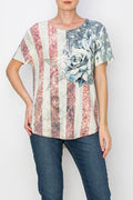 Top ~ Patriotic Rose