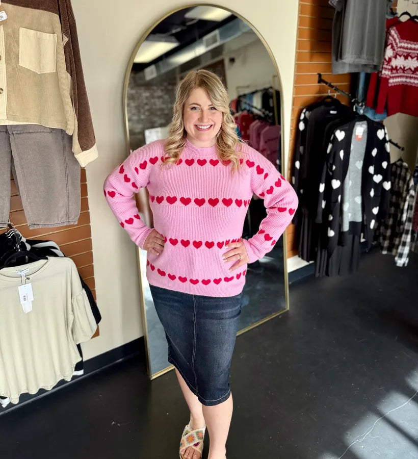 Sweater ~ Hearts Aflutter