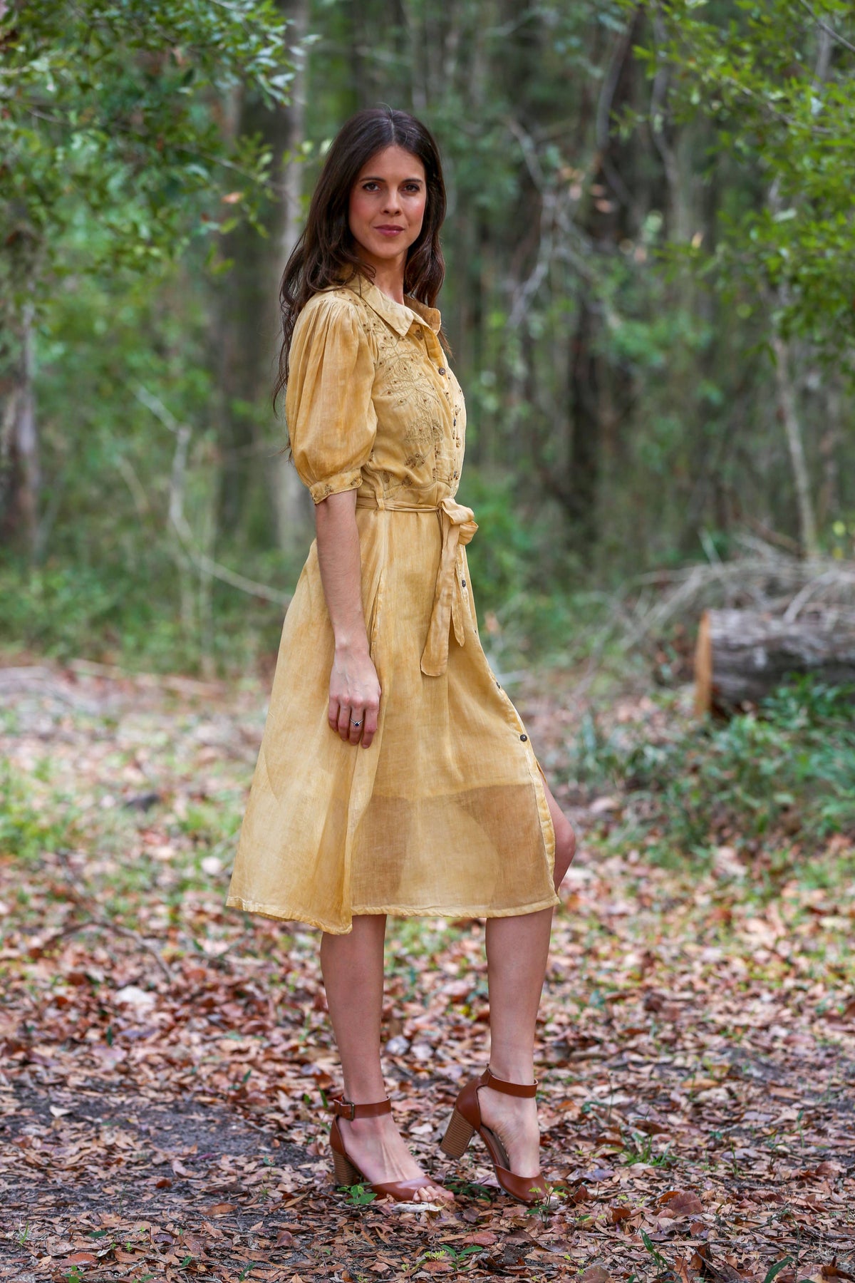 Graceful Moments Belted Midi Dress