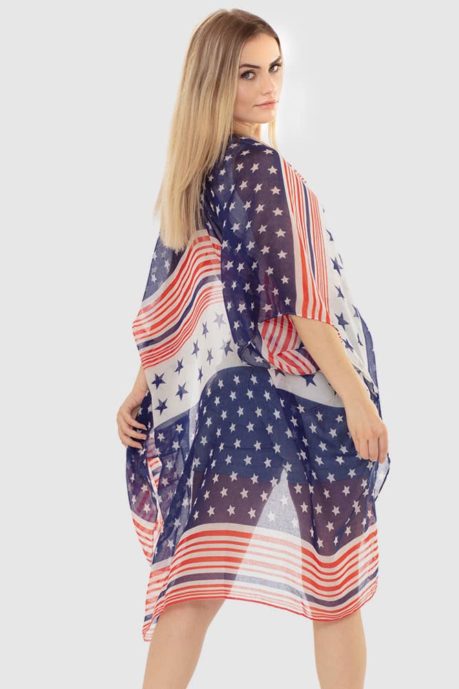 Kimono ~ Star Spangled Stripe