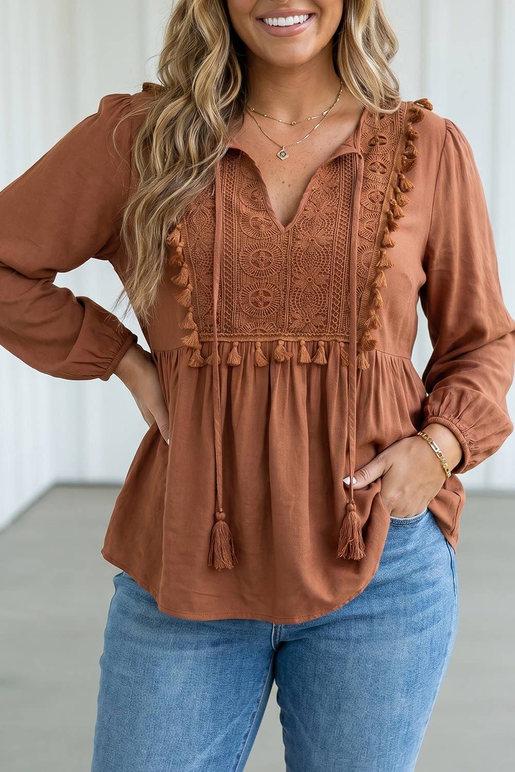 Sparrow Song Tassel Top