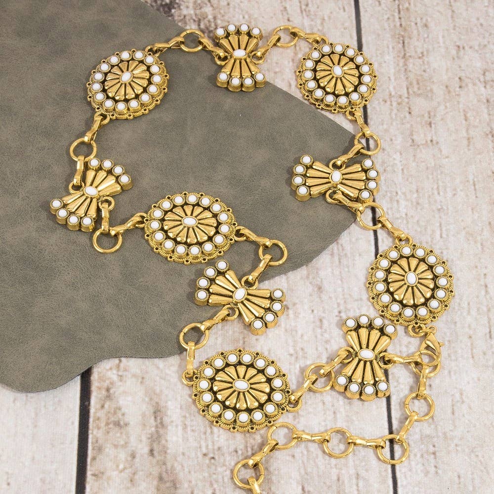 Belt ~ Stone Daisy