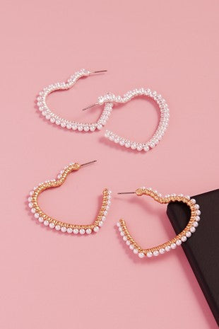 Earrings ~ Pearl Embrace