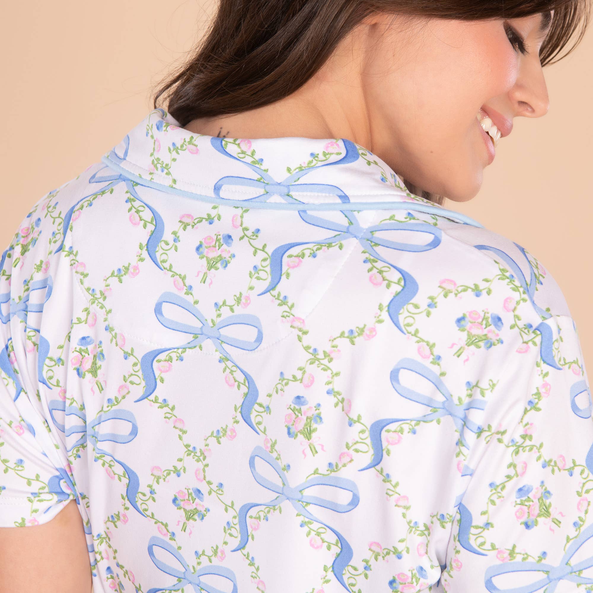 Pajama Top ~ Bows & Blossoms