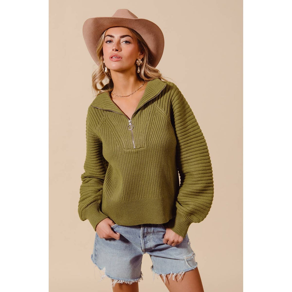 Rustic Charm Quarter Zip Pullover