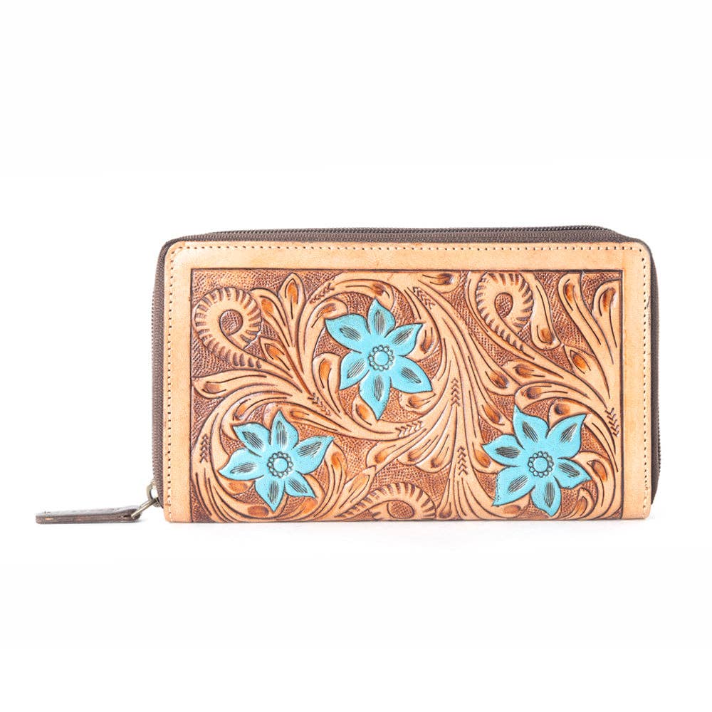 Wallet ~ Blue Buds