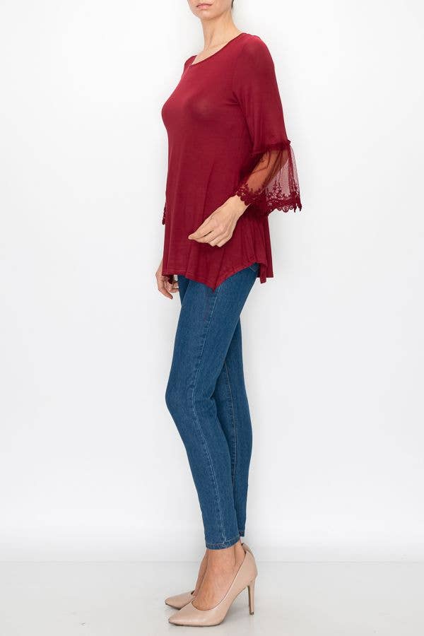 Top ~ Lace Elegance