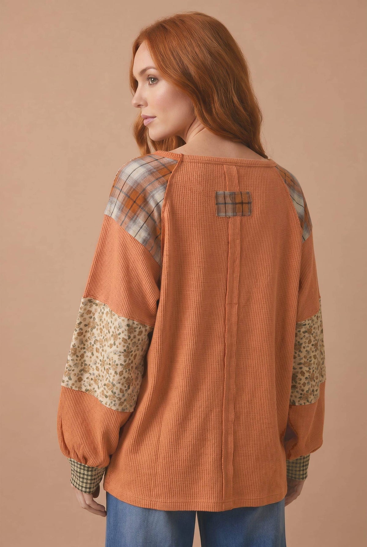 Harvest Pumpkin Patchwork Top