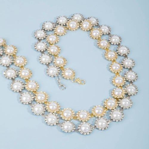 Belt ~ Pearl and Rhinestone