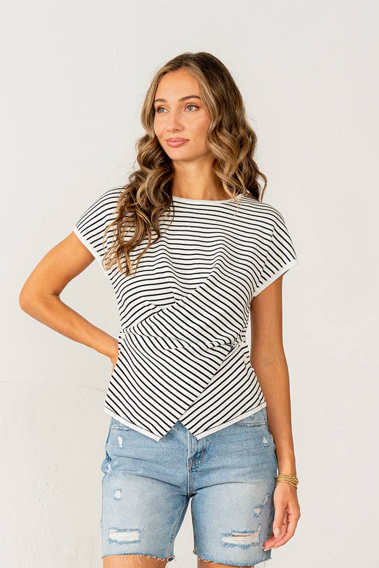 Top ~ Twist & Stripe