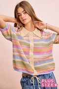 Top ~ Sunset Stripe