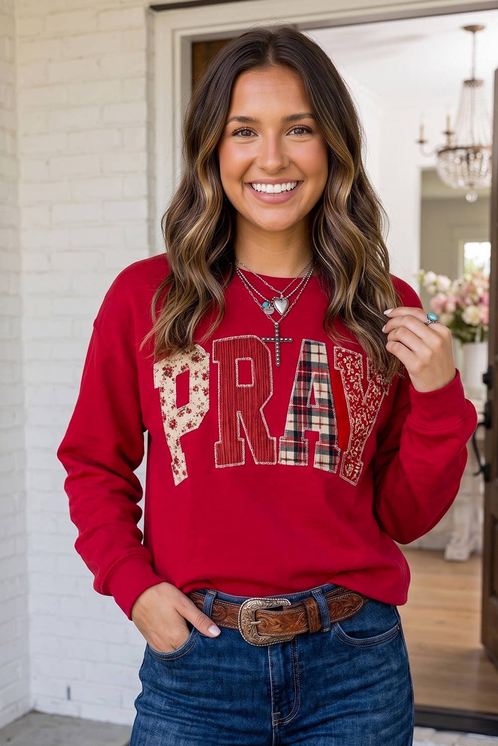Sweatshirt ~ Pray More, Worry Less