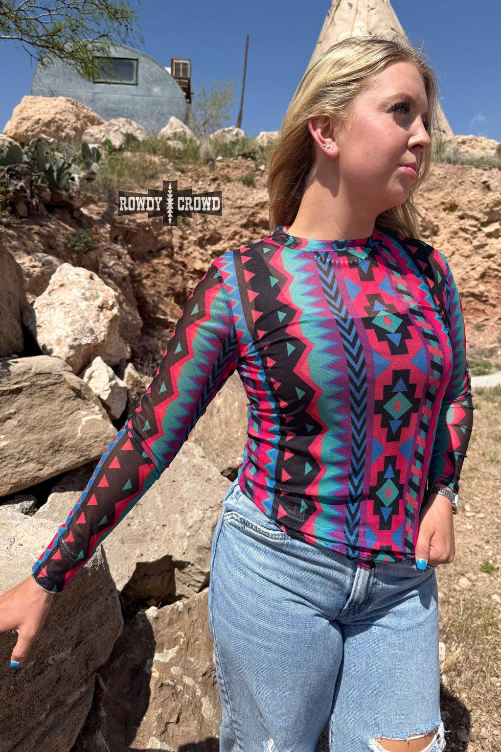 Mesh Top ~ Retro Funk