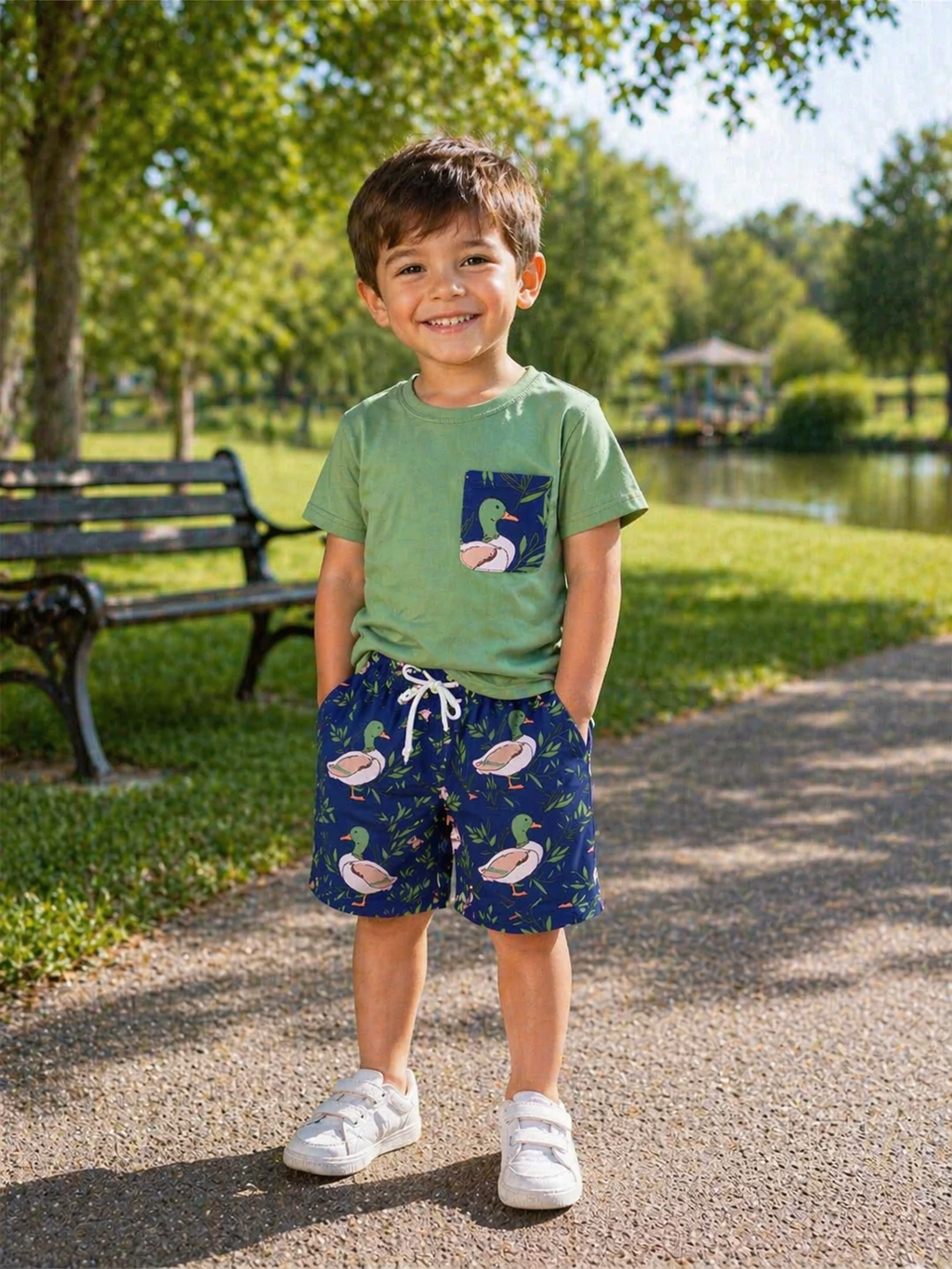 2-Piece Set ~ Mallard Duck
