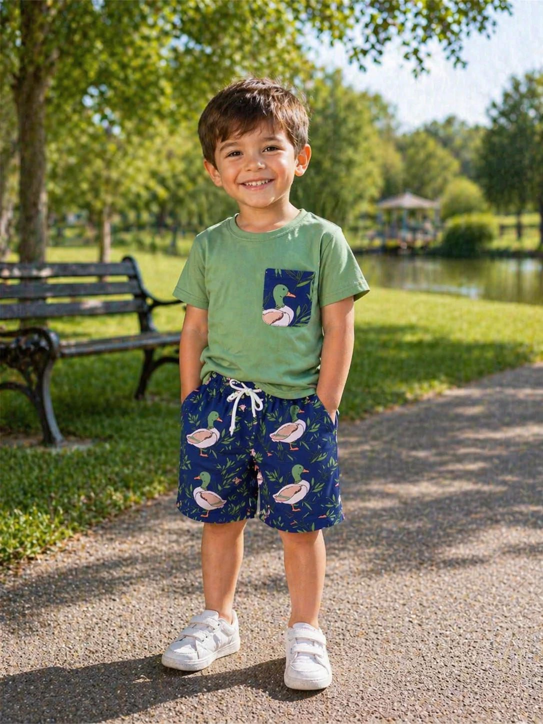 2-Piece Set ~ Mallard Duck