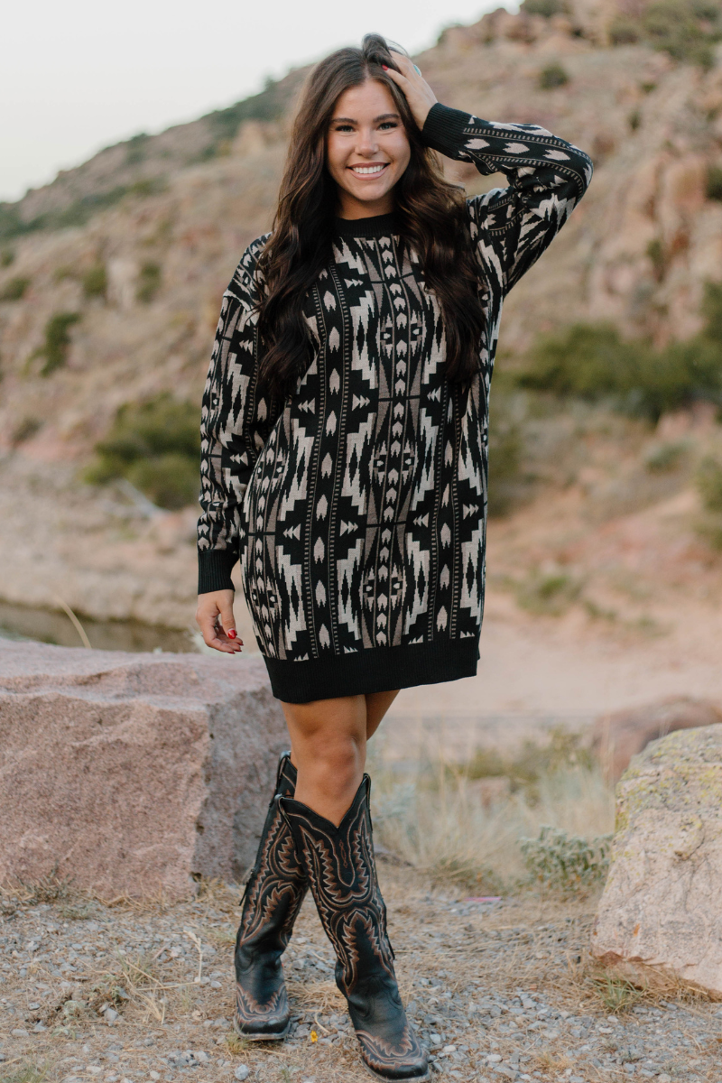 Montana Aztec Sweater Tunic