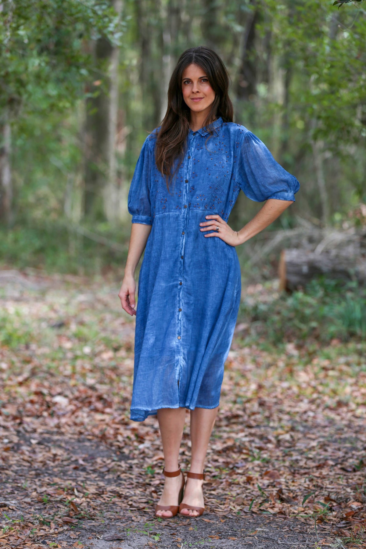 Graceful Moments Belted Midi Dress